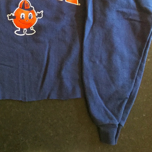 Port & Company SYRACUSE Pullover Cropped Sweatshirt CUSE SYR Go Big Orange - Picture 4 of 10